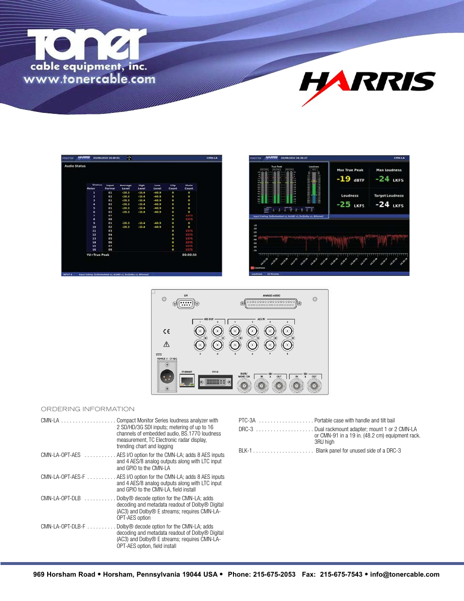 Rxgqhvv$qdo\]hu | Toner Cable CMN-LA Loudness Analyzer User Manual | Page 2 / 3
