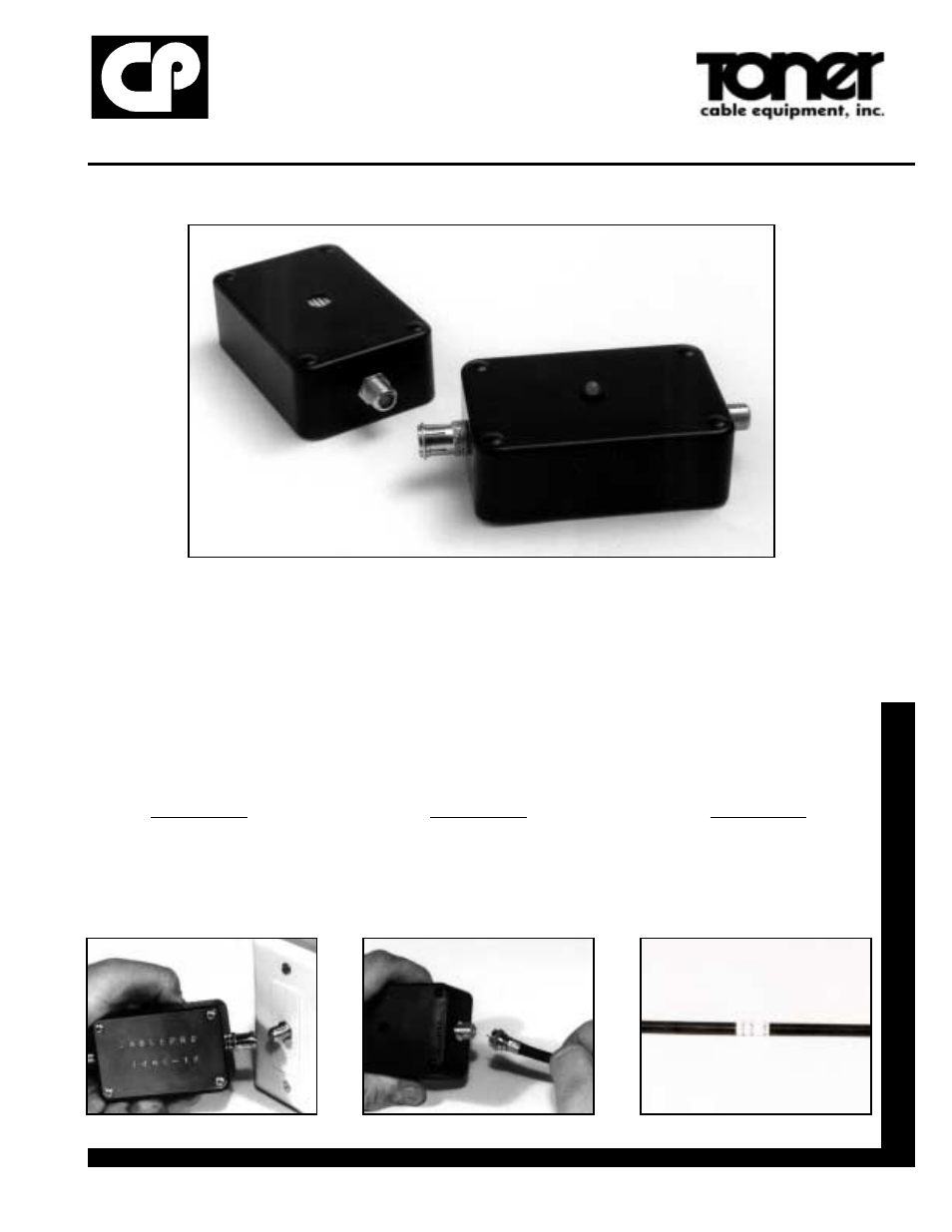 Toner Cable TS-18 Toner Unit & Buzz Box Trace and Identify Cable User Manual | 1 page