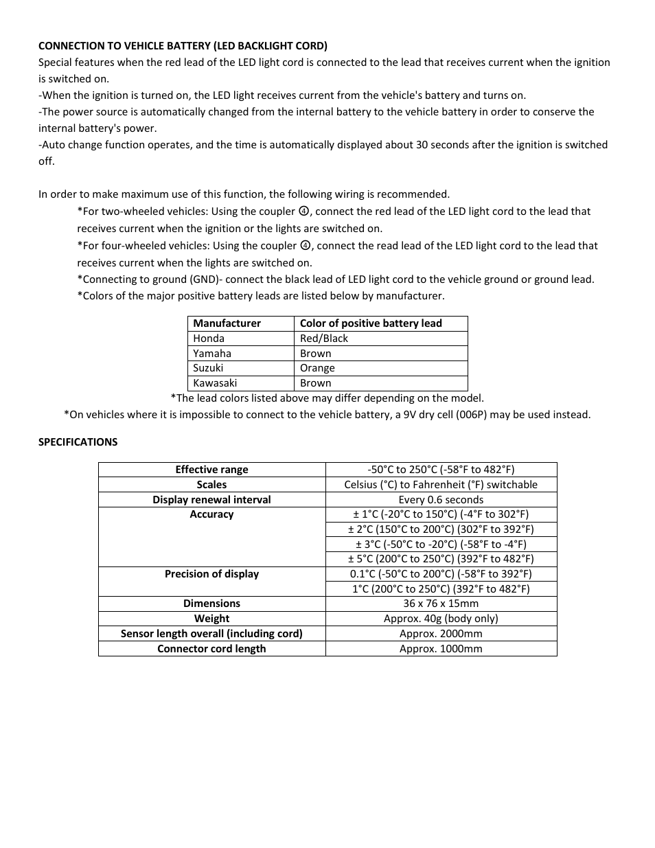Shindy 17-859 Oil Temperature Gauges User Manual | Page 4 / 5