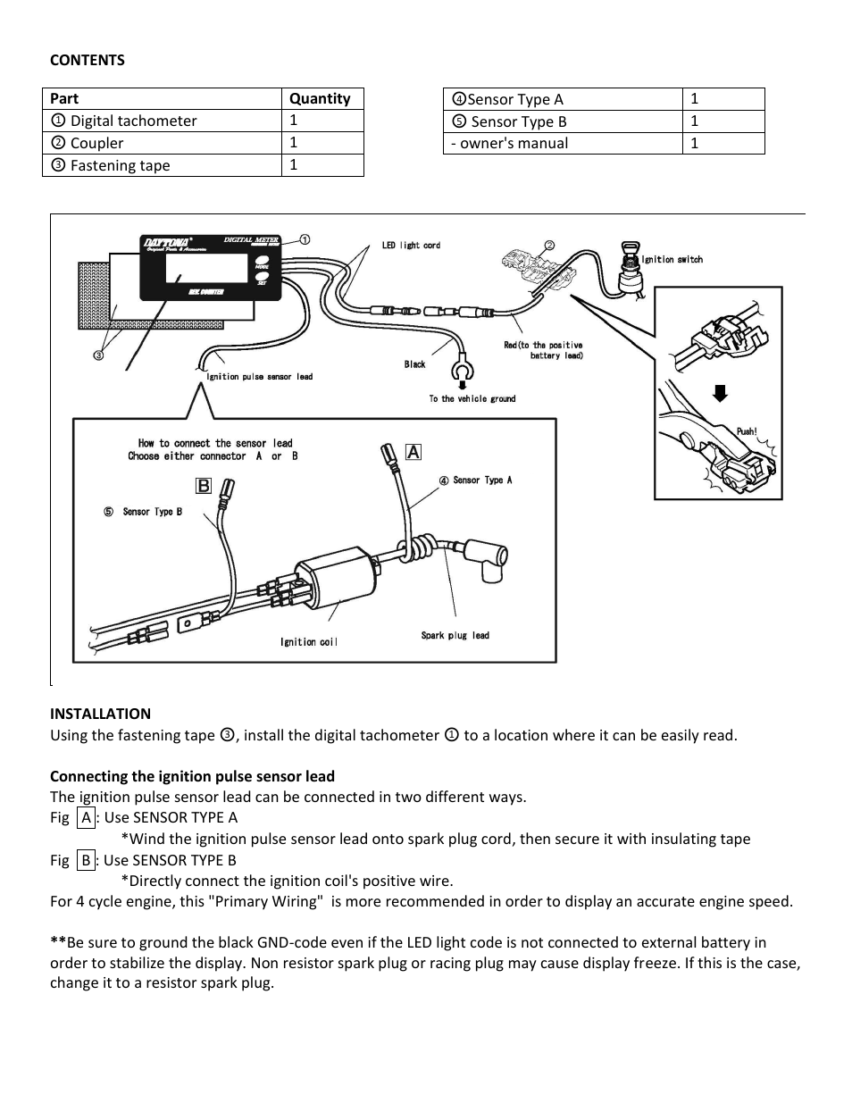 Shindy 17-863 Digital Tachometer User Manual | Page 2 / 4