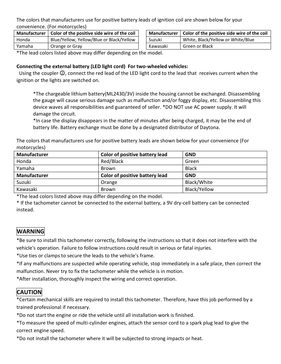 Shindy 17-863 Digital Tachometer User Manual | Page 3 / 4