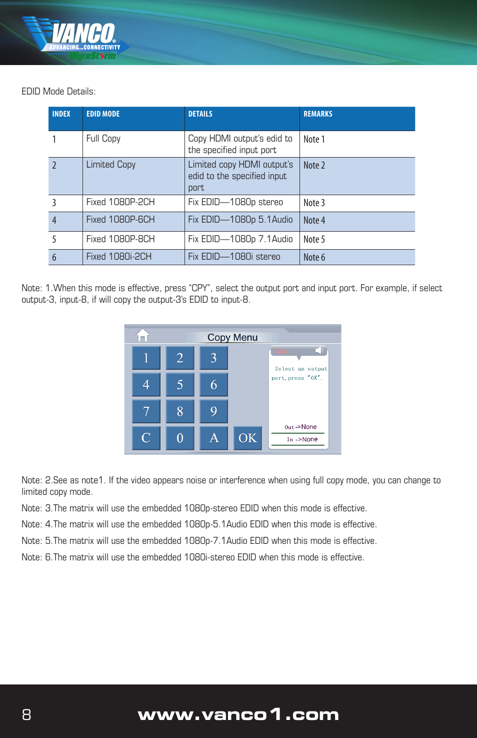 VANCO VPW-280759 User Manual | Page 8 / 32