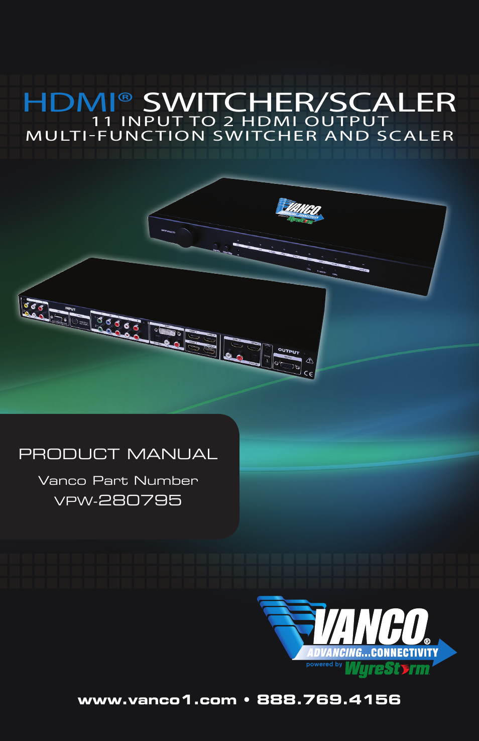VANCO VPW-280795 User Manual | 8 pages