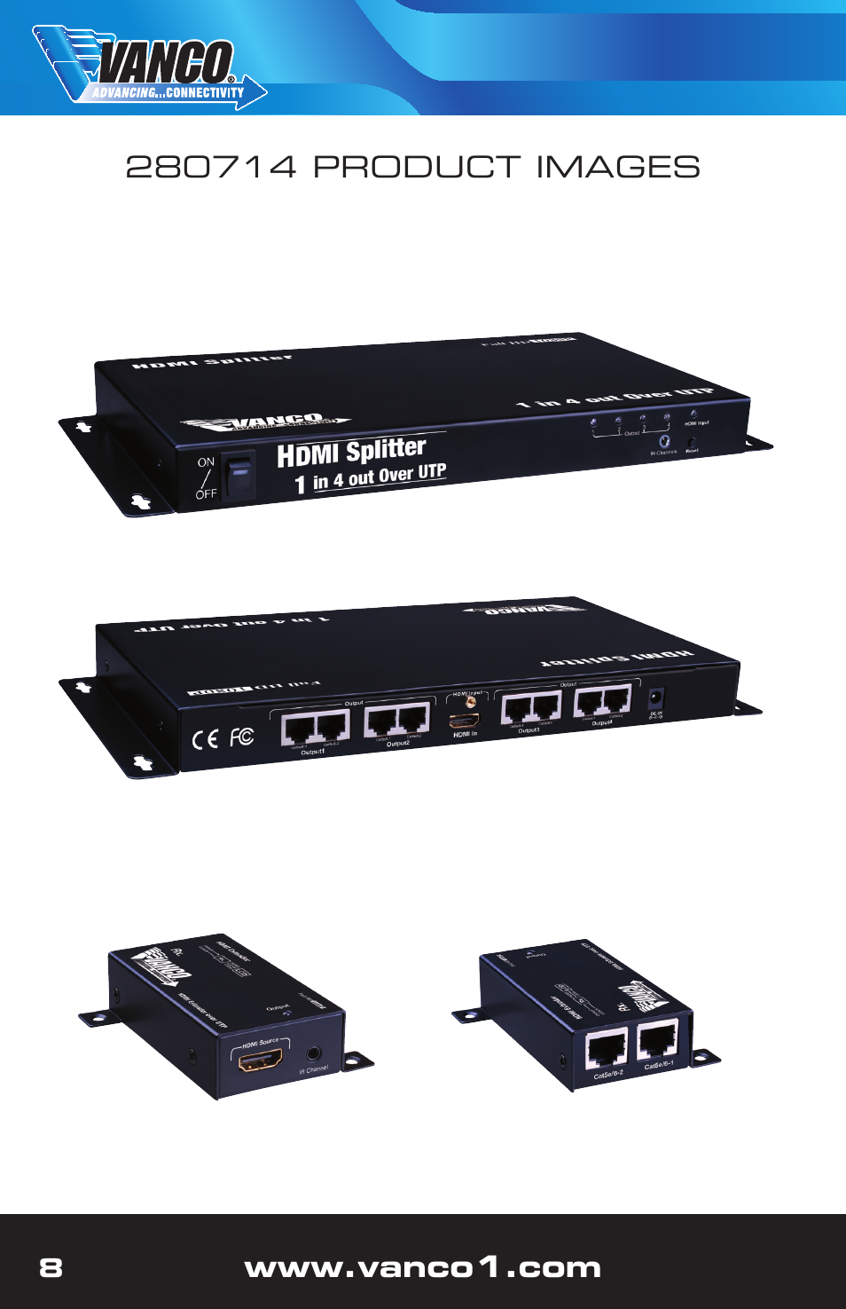 VANCO 280714 (1x4) User Manual | Page 8 / 12