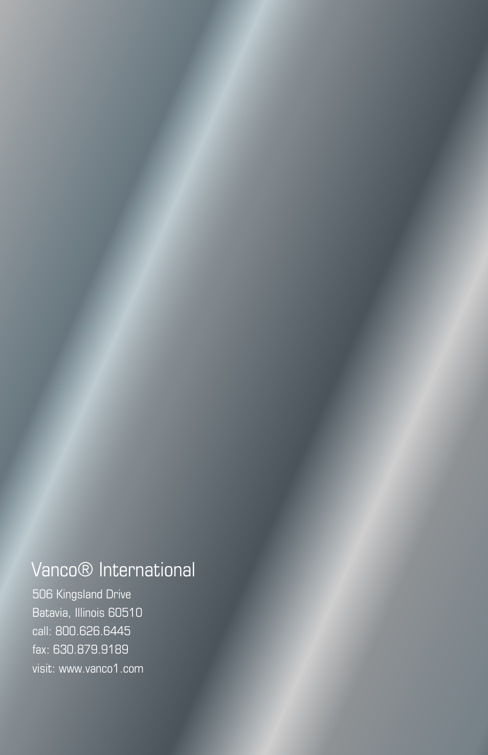 Vanco® international | VANCO 280715 (100ft wall plate) User Manual | Page 12 / 12