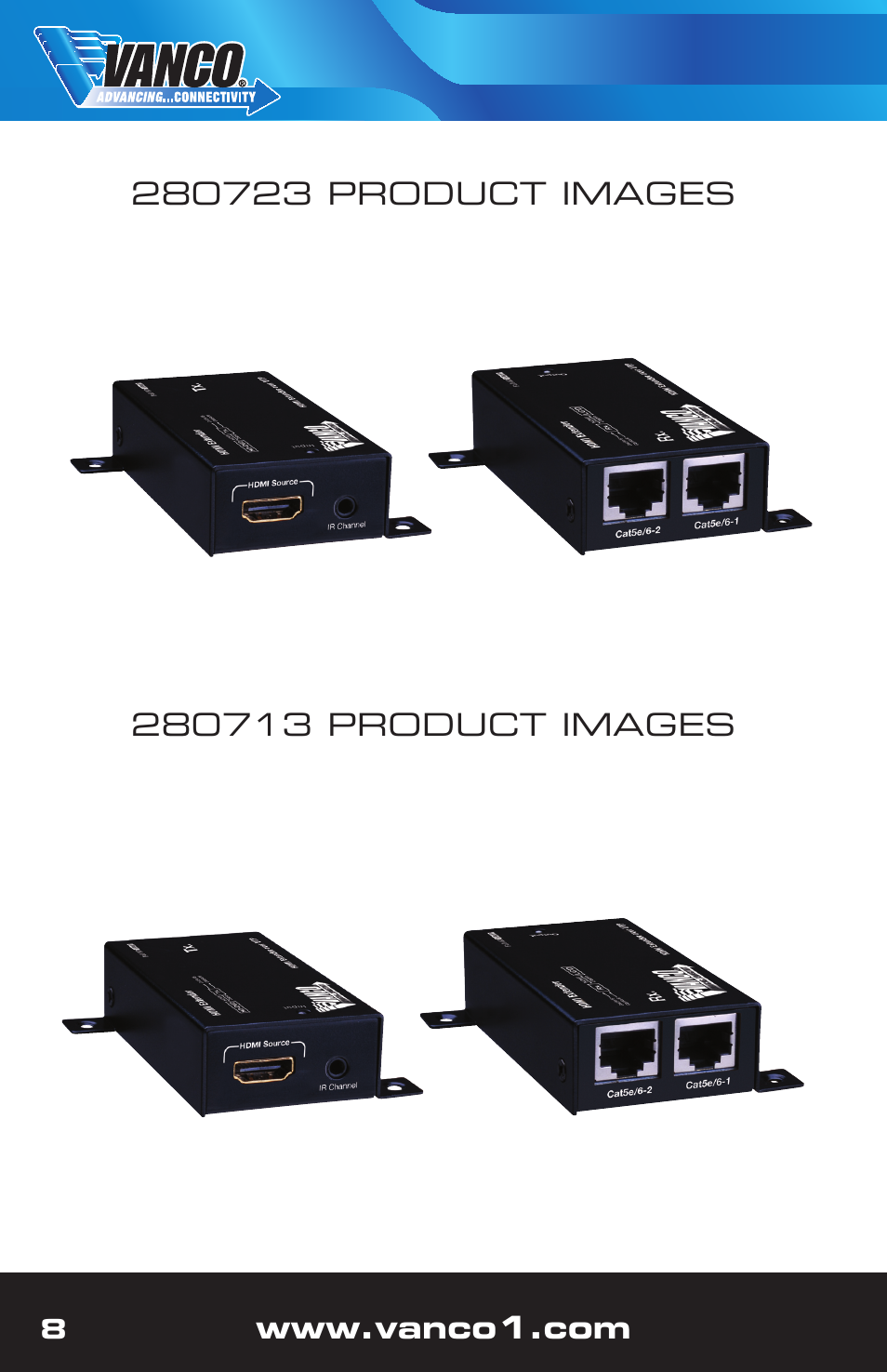 VANCO 280715 (100ft wall plate) User Manual | Page 8 / 12
