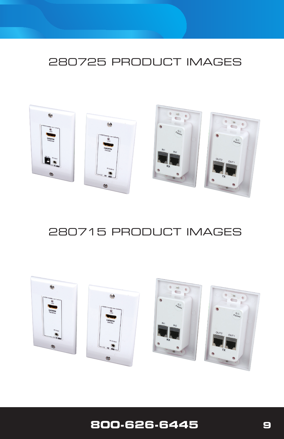 VANCO 280715 (100ft wall plate) User Manual | Page 9 / 12