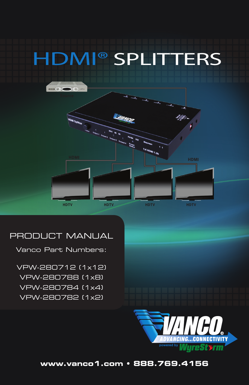 VANCO VPW-280782 (1x2) User Manual | 12 pages