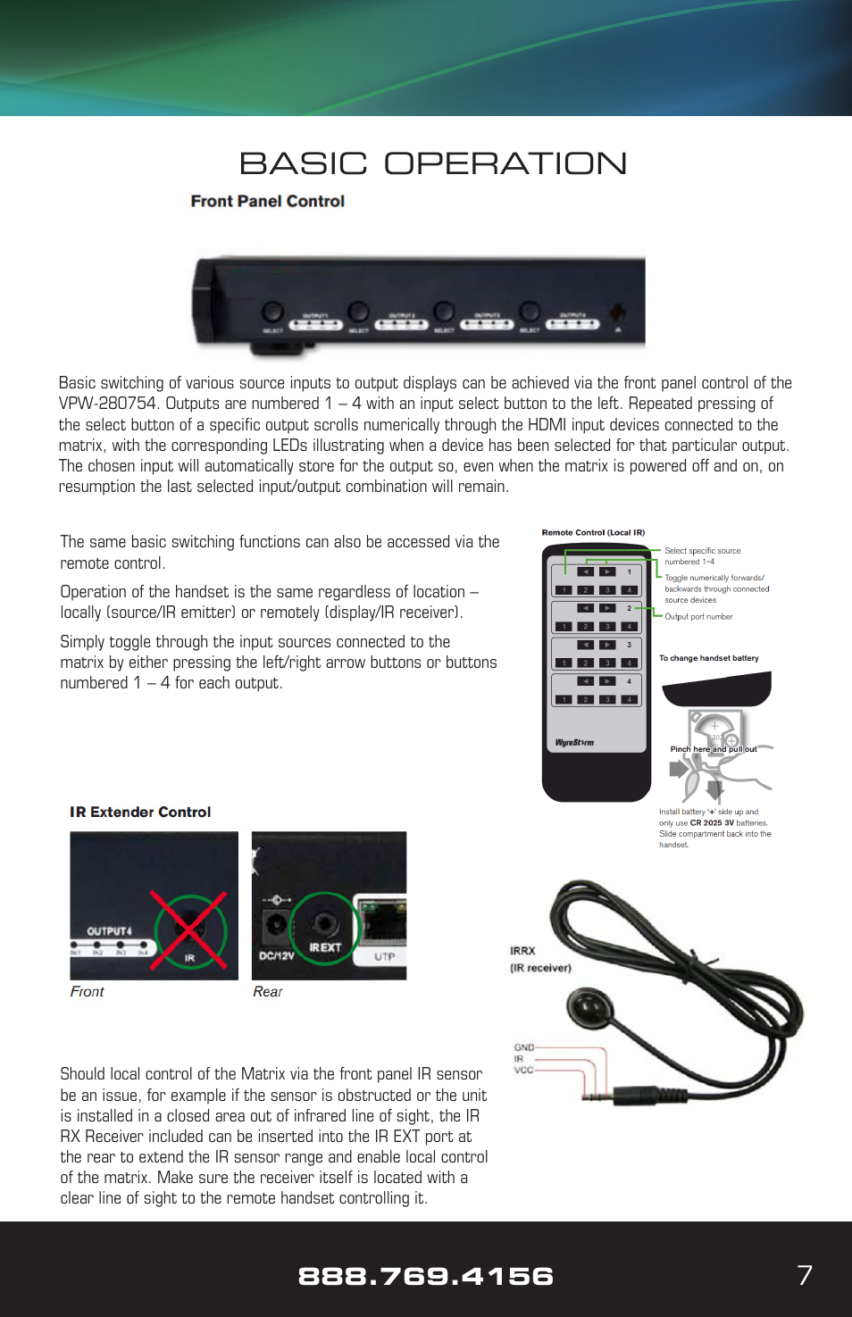 Basic operation | VANCO VPW-280754 User Manual | Page 7 / 20