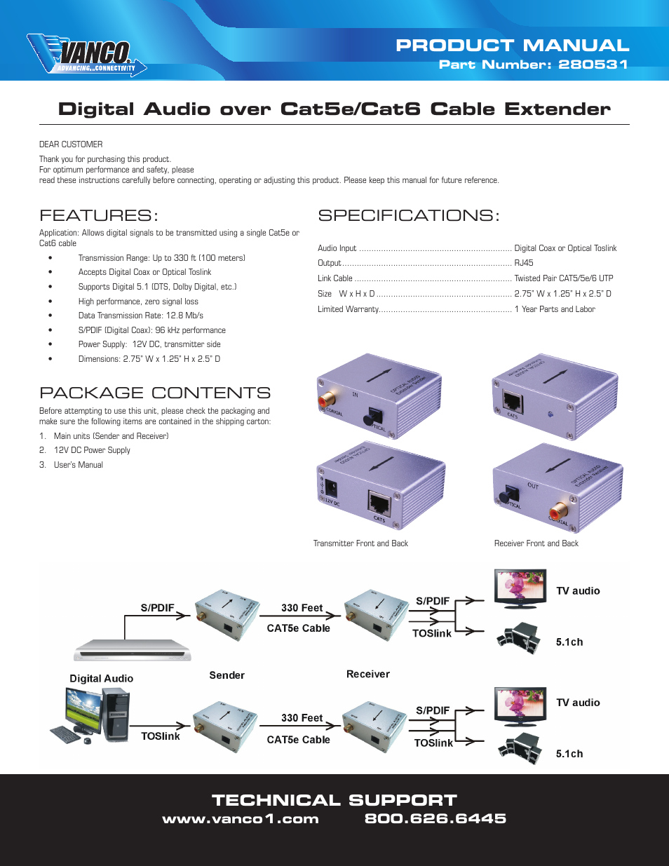 VANCO 280531 User Manual | 1 page