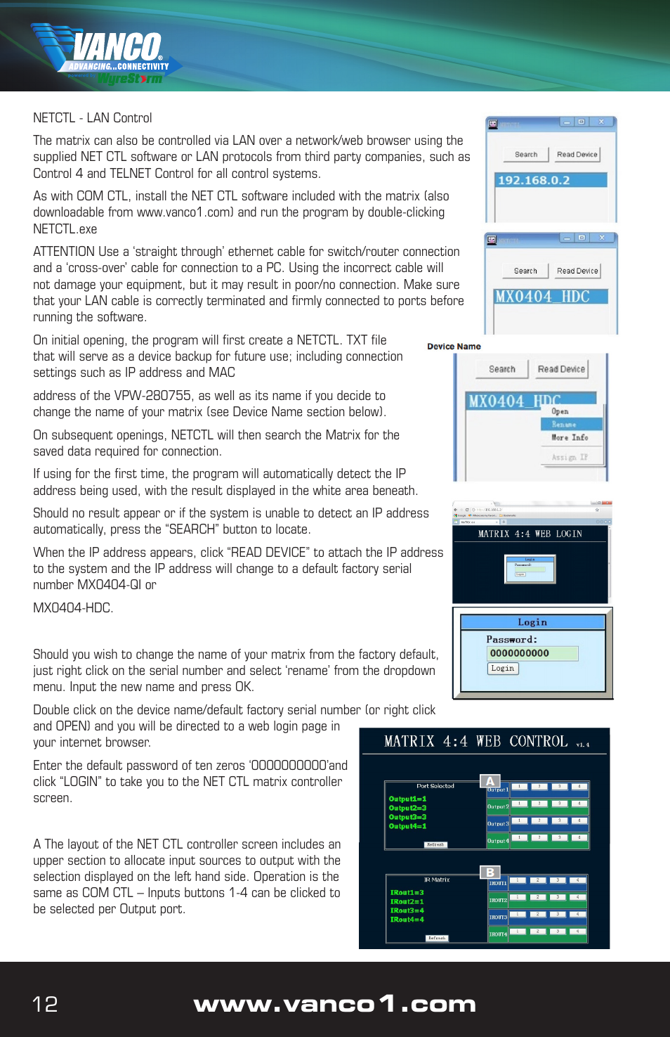 VANCO VPW-280755 User Manual | Page 12 / 20