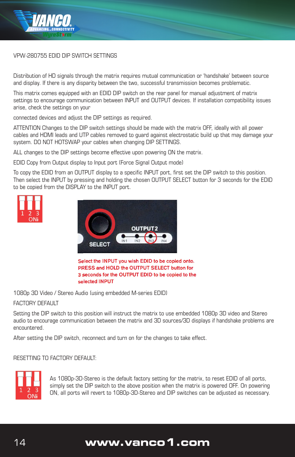 VANCO VPW-280755 User Manual | Page 14 / 20