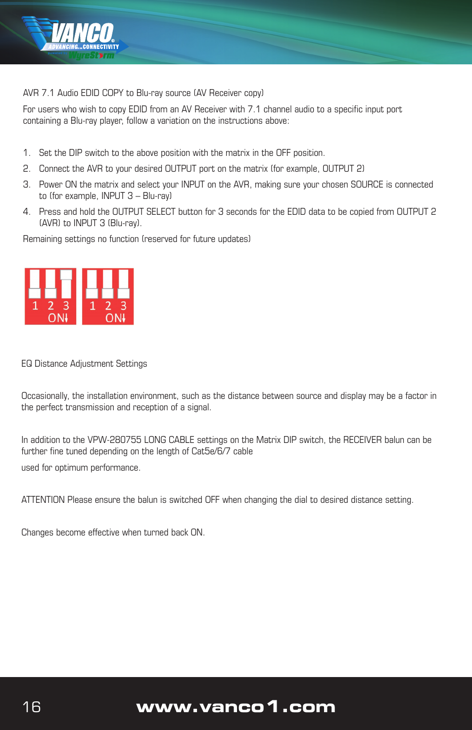 VANCO VPW-280755 User Manual | Page 16 / 20