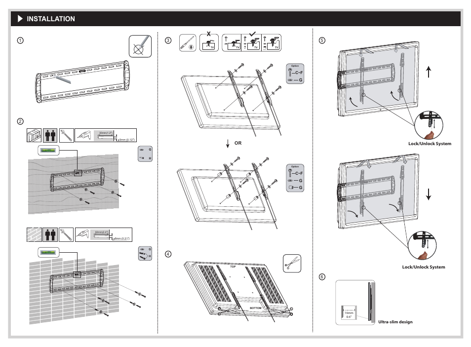 Installation | VANCO WMF2342 User Manual | Page 2 / 2