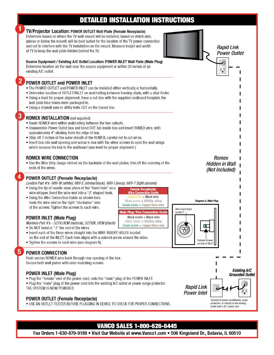 VANCO Rapid Link User Manual | Page 2 / 2