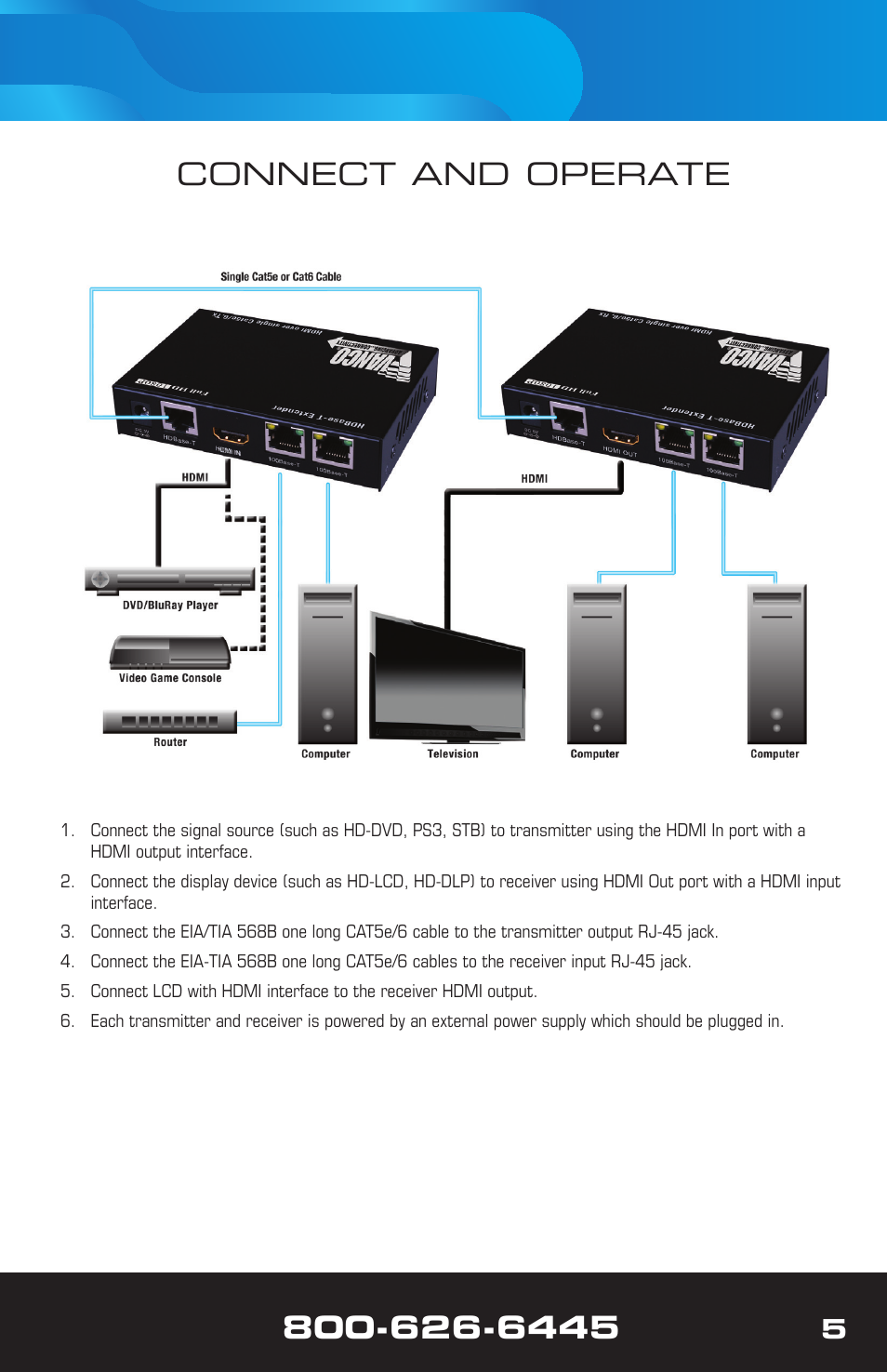 Connect and operate | VANCO 280726 User Manual | Page 5 / 8