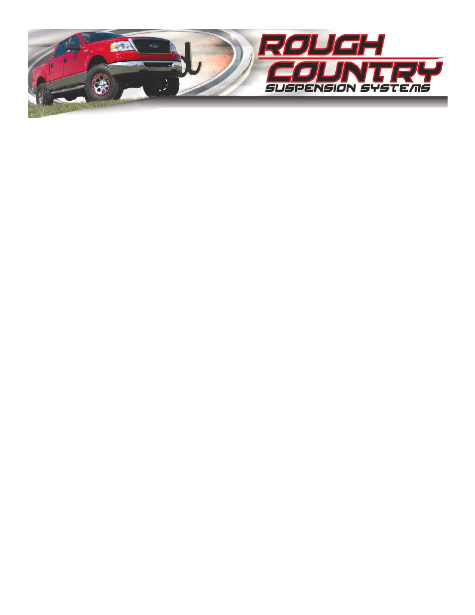 Rough Country 576.20 User Manual | 16 pages
