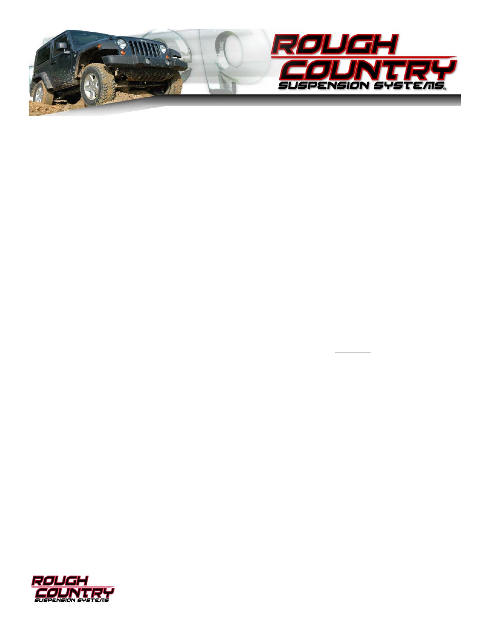 Rough Country PERF677 User Manual | 8 pages