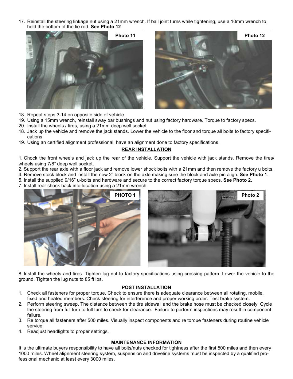 Rough Country 1305 User Manual | Page 4 / 4