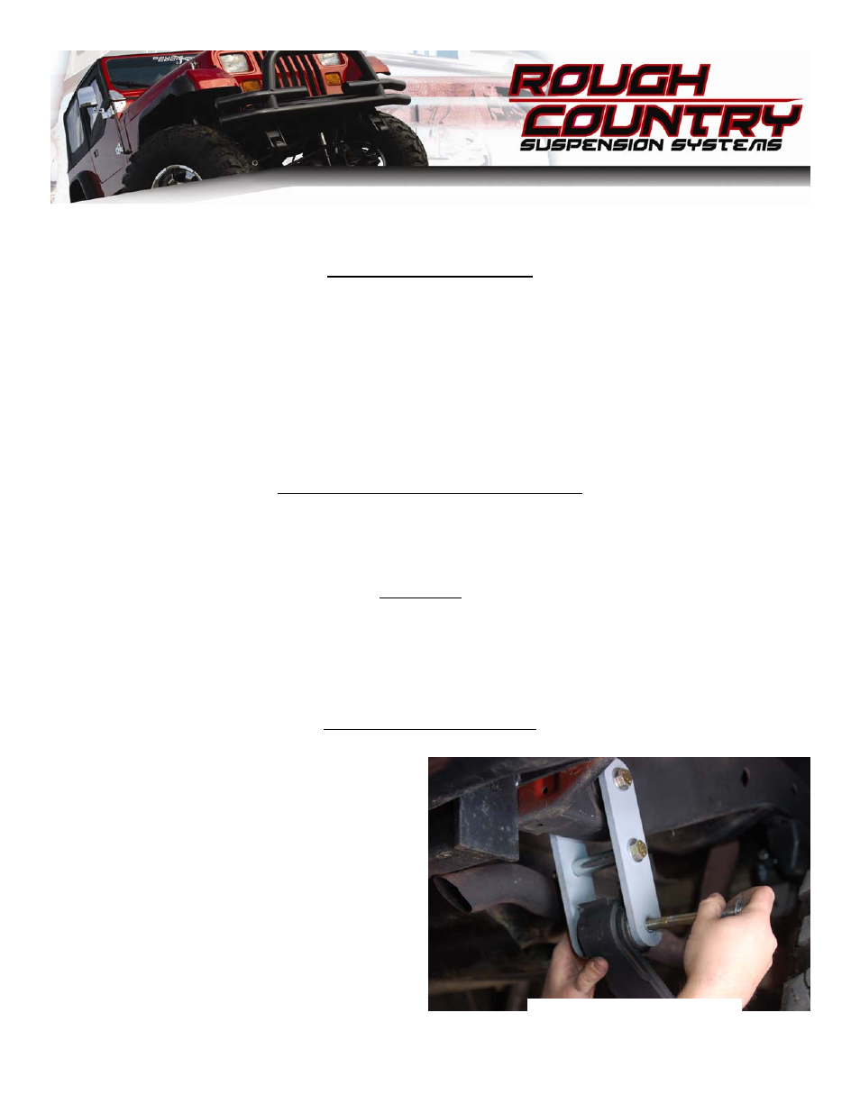 Rough Country RC0342 User Manual | 2 pages