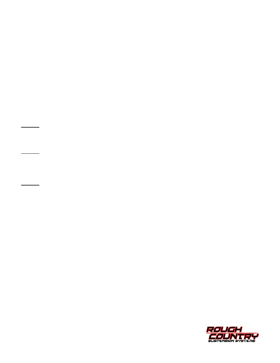 Rough Country 663U User Manual | Page 8 / 8
