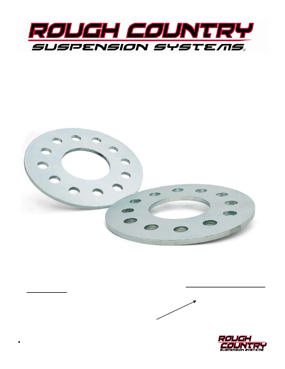 Rough Country 1065 User Manual | 1 page