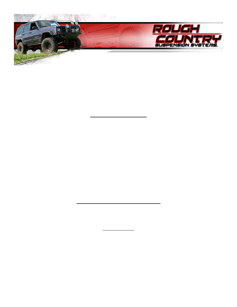 Rough Country 696N2 User Manual | 8 pages