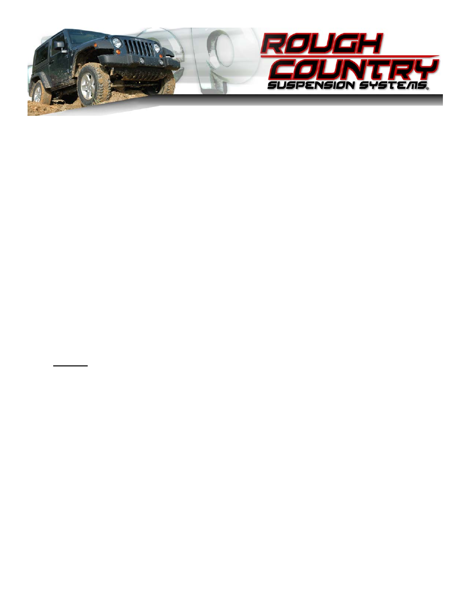 Rough Country 682S User Manual | 10 pages