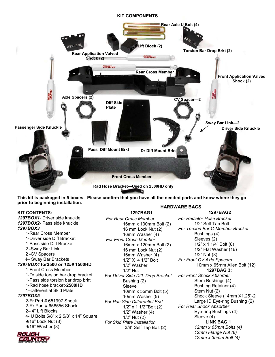 Rough Country 297N2 User Manual | Page 2 / 12