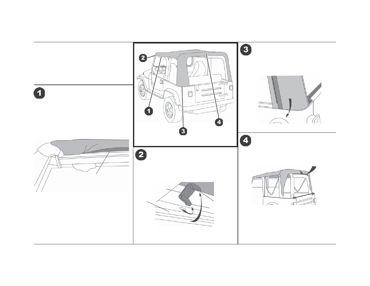 Fabric replacement top – installation instructions | Rough Country 51180-15 User Manual | Page 2 / 9