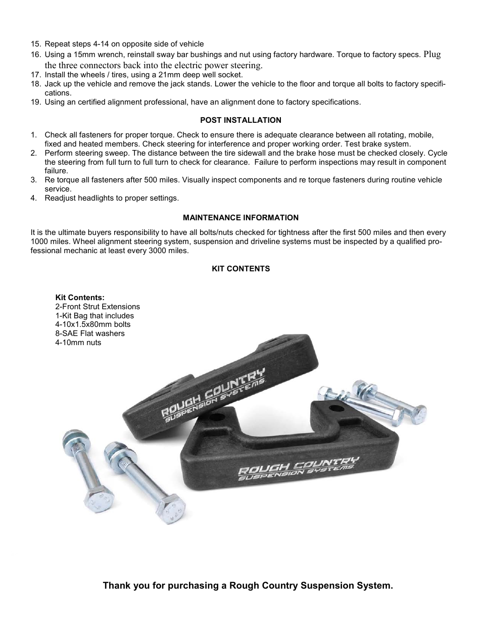 Rough Country 1304 User Manual | Page 4 / 4