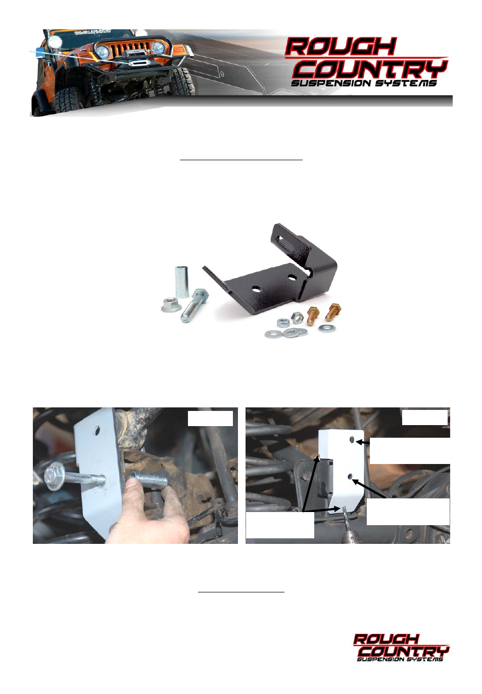 Rough Country 1087 User Manual | 1 page