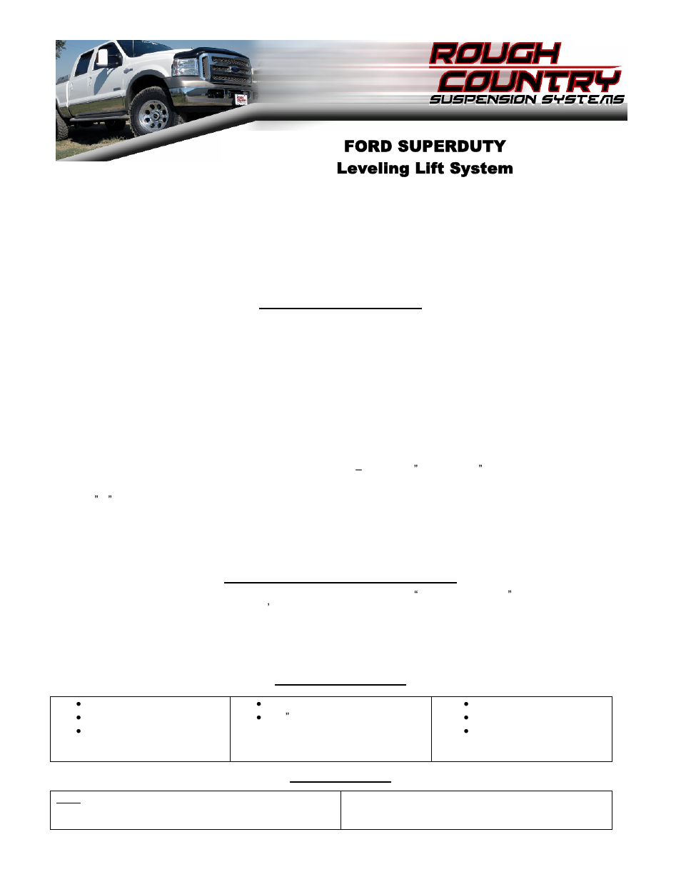 Rough Country 9285 User Manual | 2 pages