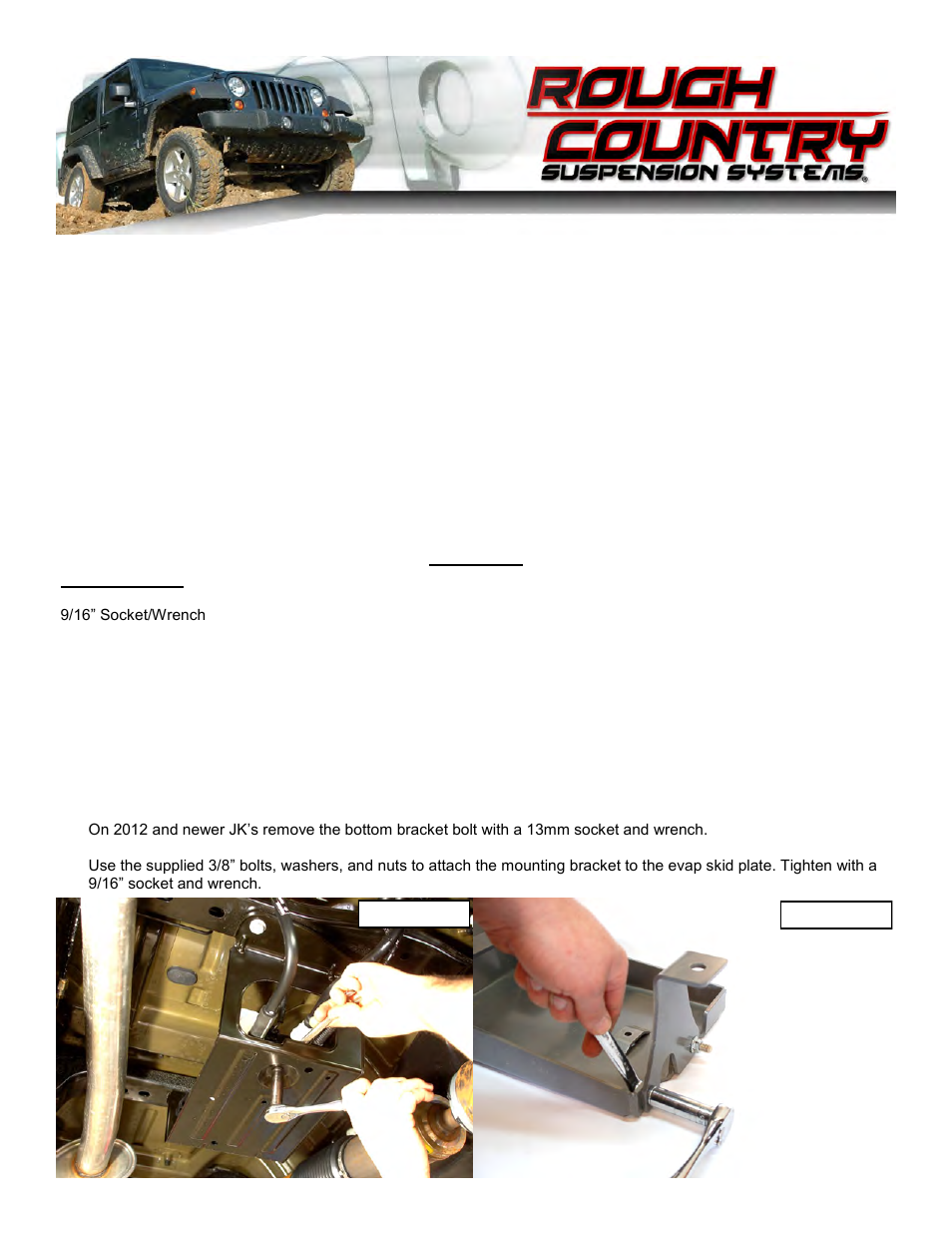 Rough Country 777 User Manual | 2 pages