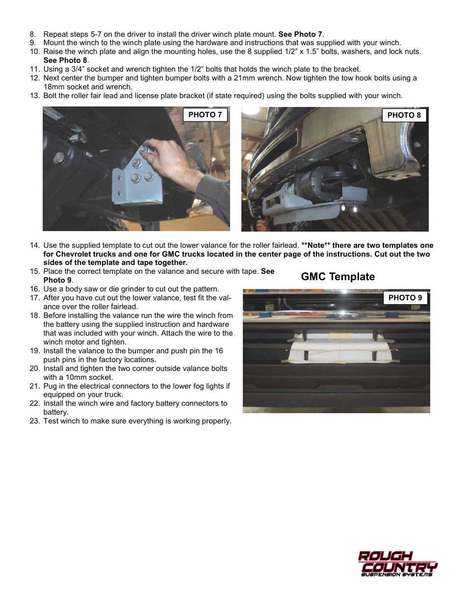 Gmc template | Rough Country 1080 User Manual | Page 3 / 12