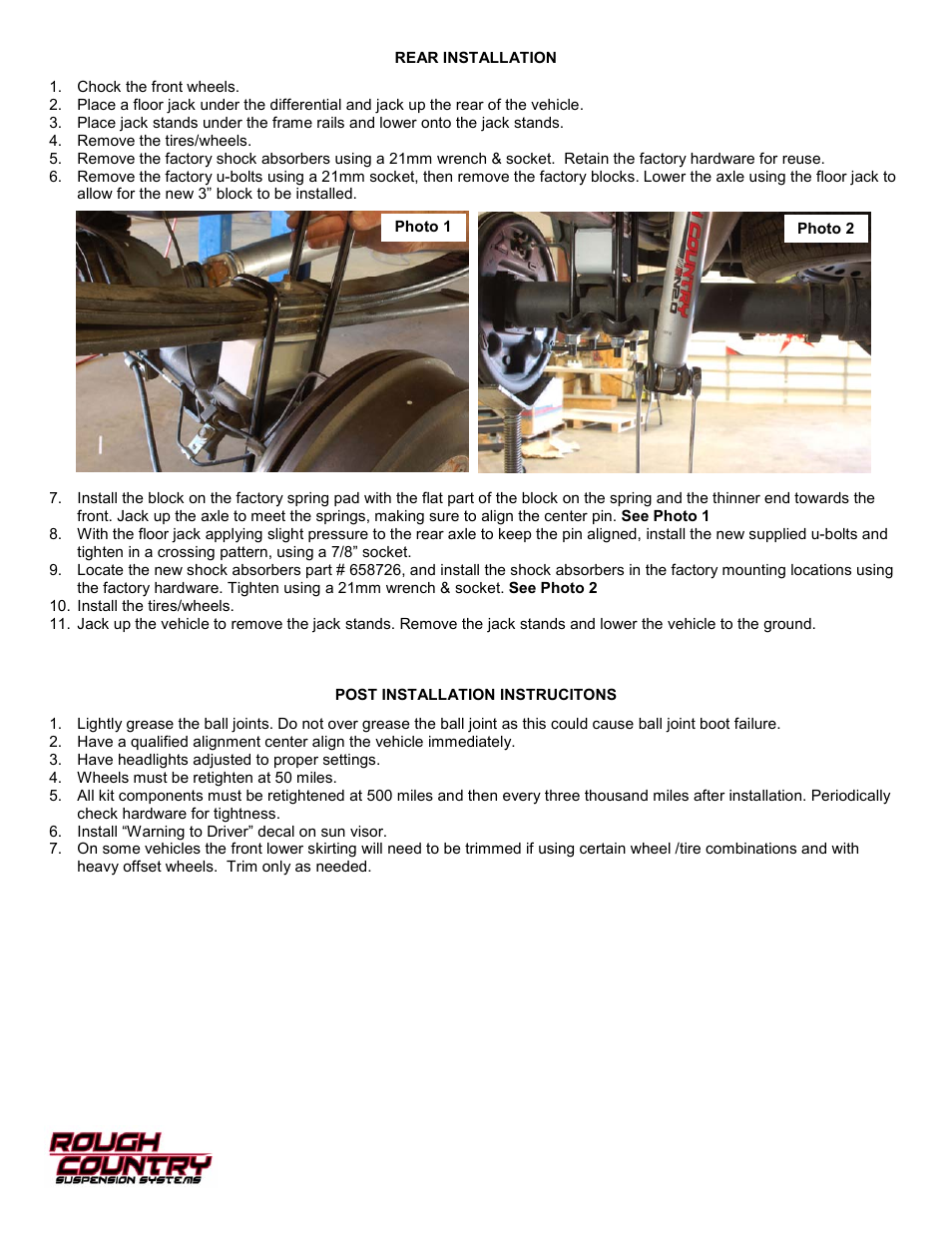 Rough Country 257.20 User Manual | Page 6 / 20