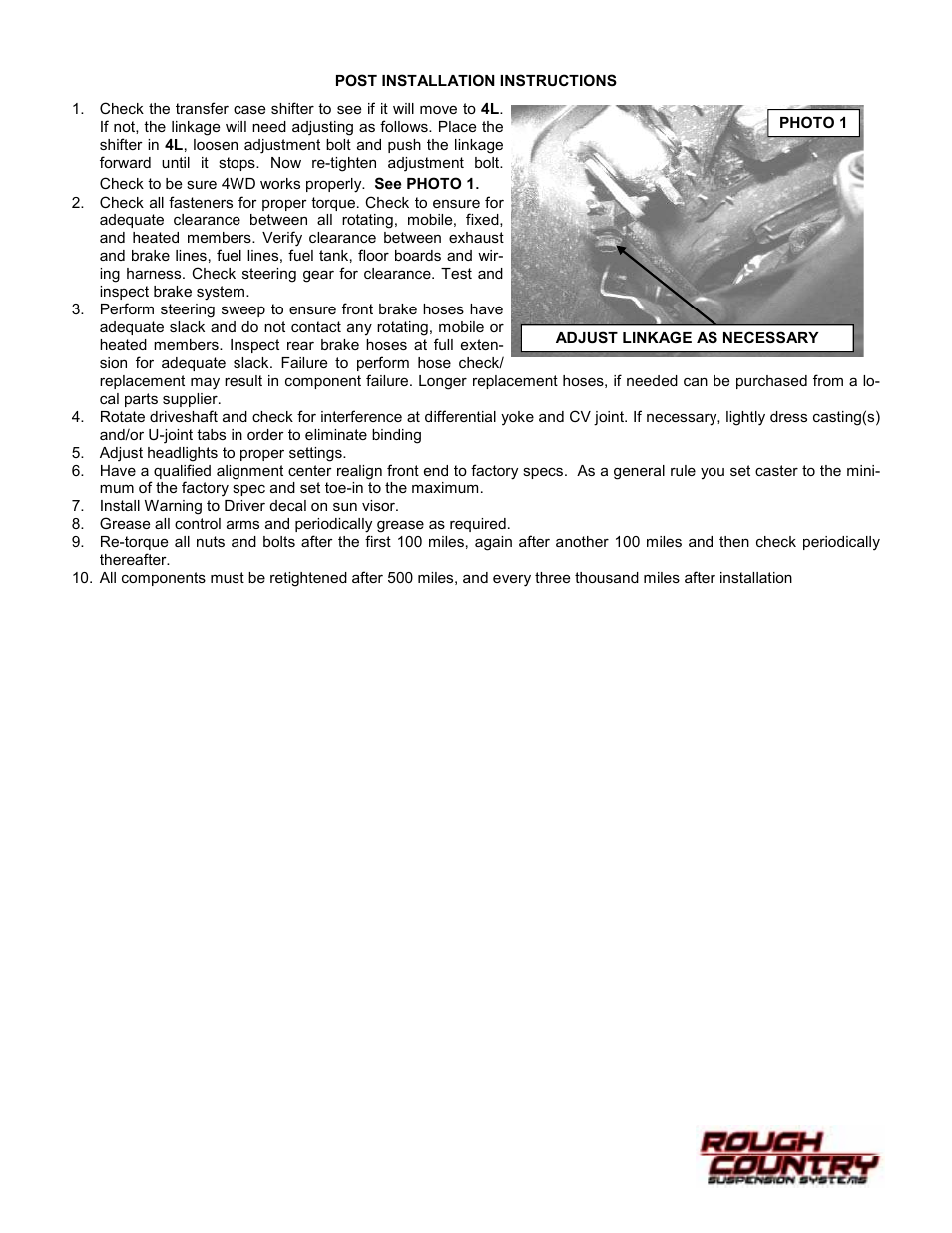Rough Country 907S User Manual | Page 11 / 12