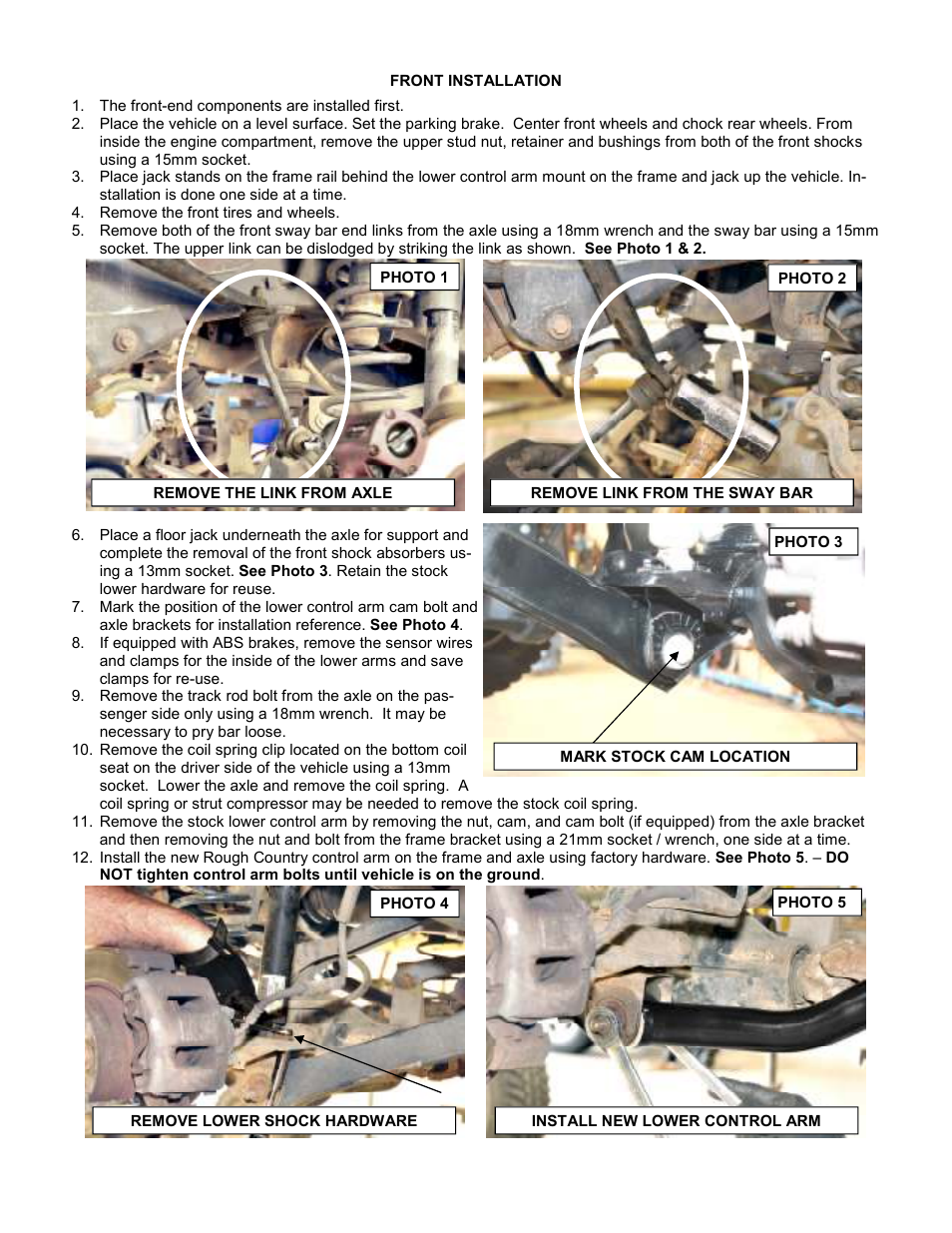 Rough Country 907S User Manual | Page 3 / 12