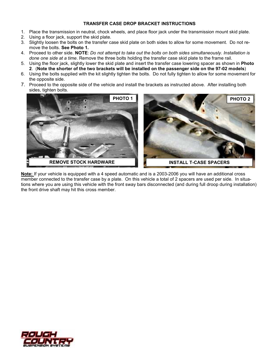 Rough Country 907S User Manual | Page 8 / 12