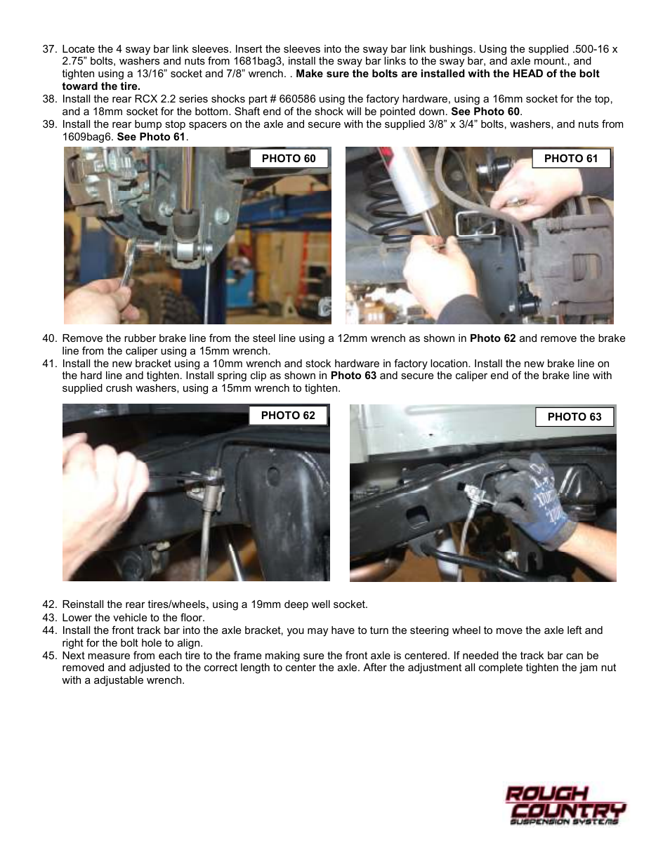 Rough Country 789.22 User Manual | Page 15 / 16