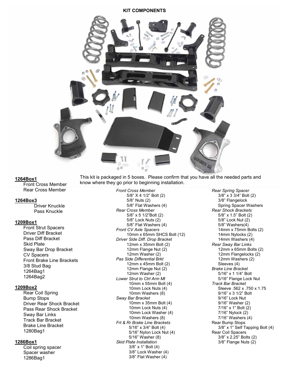 Rough Country 287 User Manual | Page 2 / 14