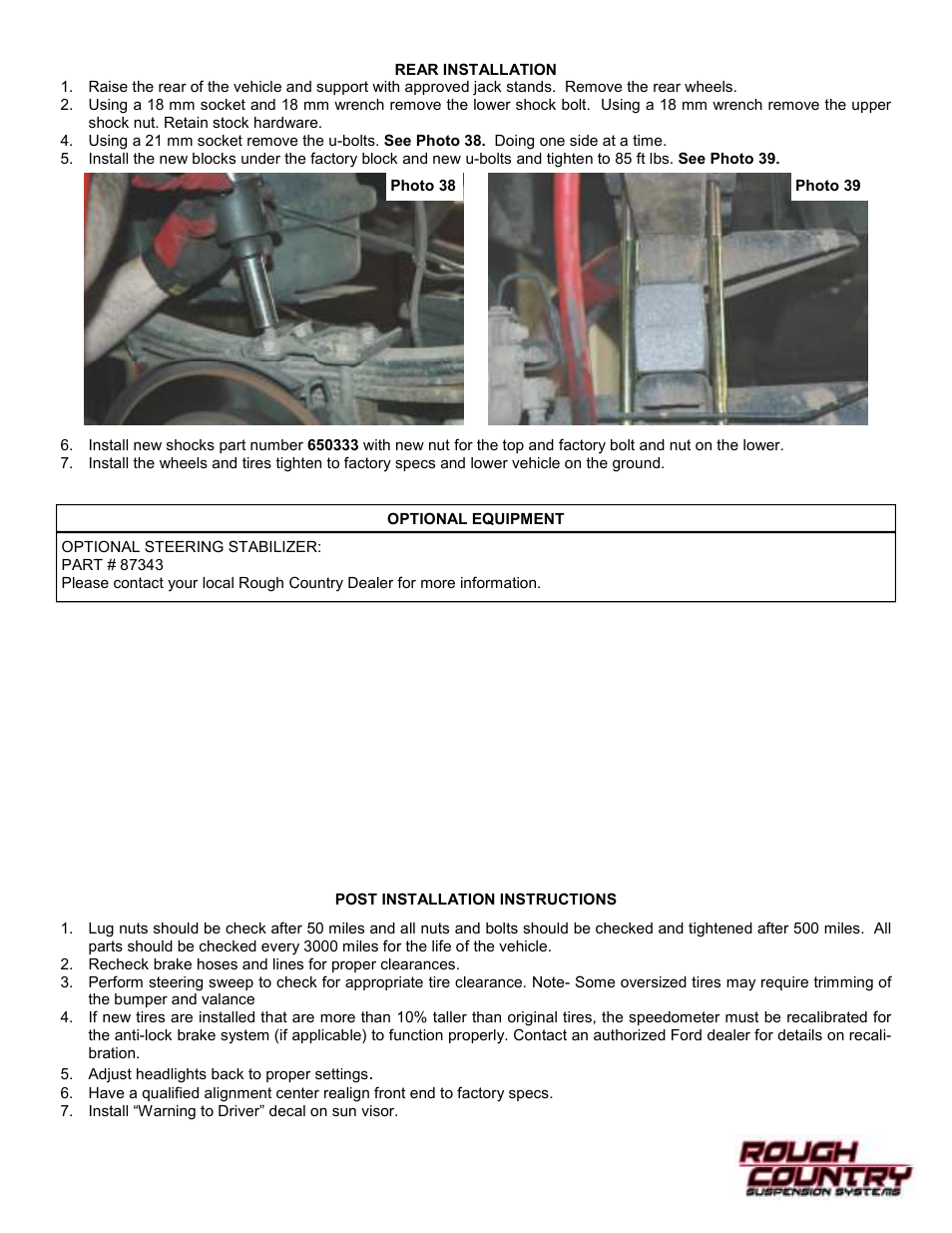 Rough Country 477.20 User Manual | Page 11 / 12