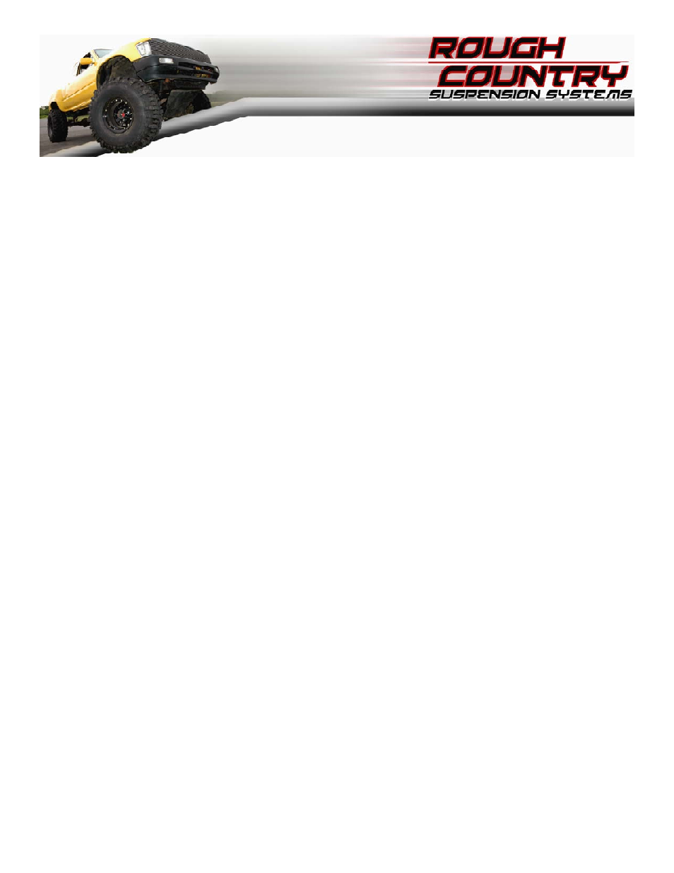 Rough Country 734.20 User Manual | 8 pages