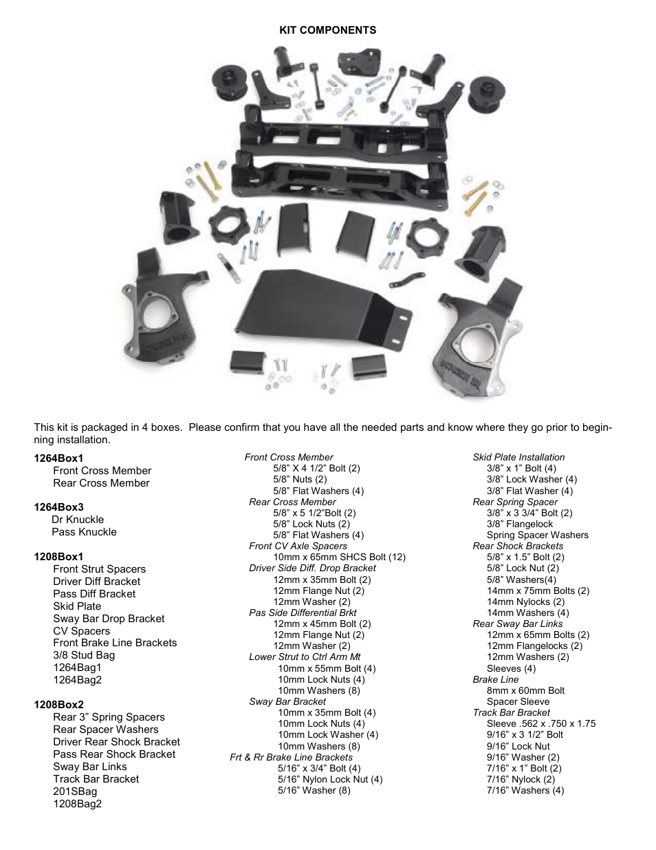 Rough Country 208 User Manual | Page 2 / 12