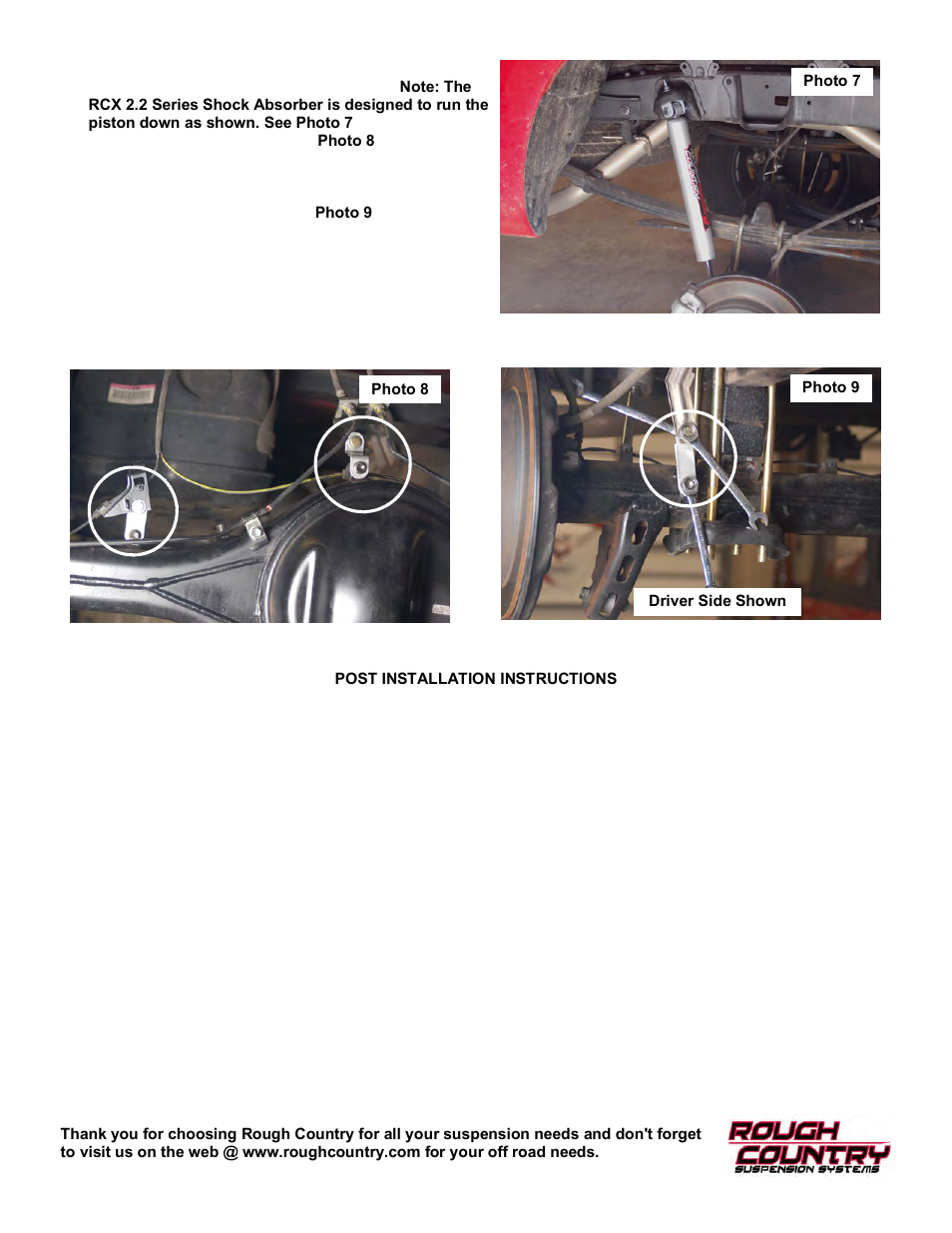 Rough Country 775S User Manual | Page 10 / 10