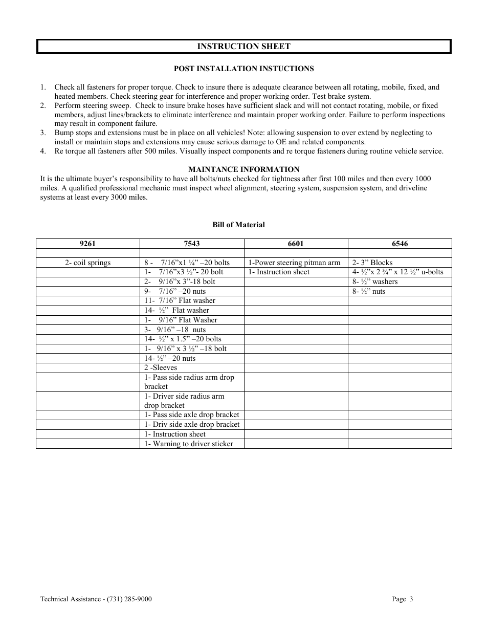 Rough Country 480.20 User Manual | Page 3 / 3