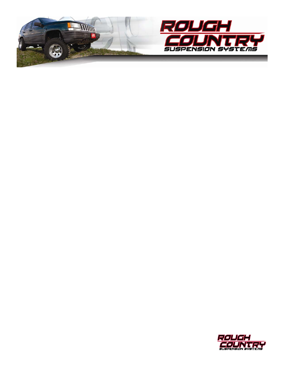 Rough Country 900.20 User Manual | 8 pages