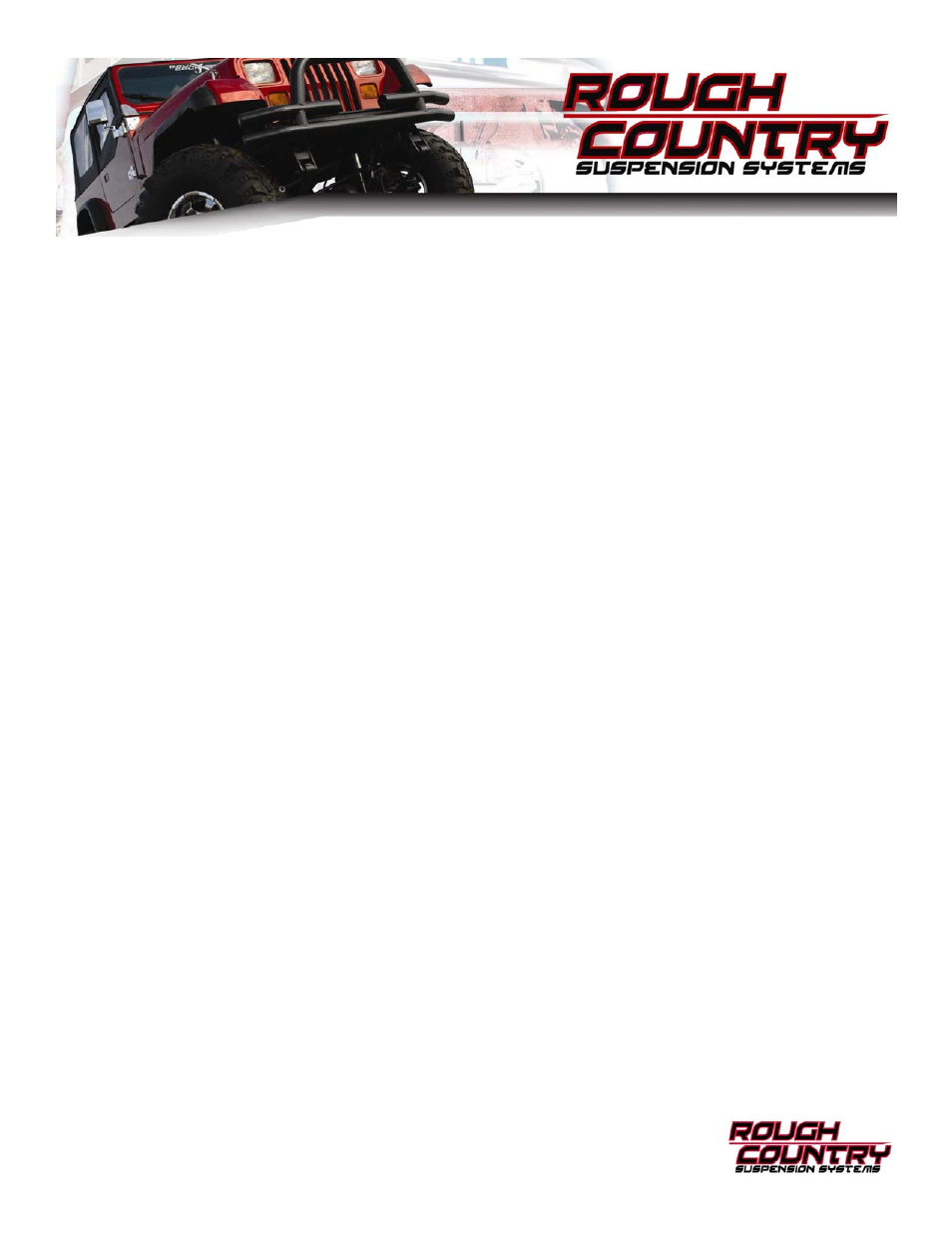 Rough Country RC609 User Manual | 5 pages