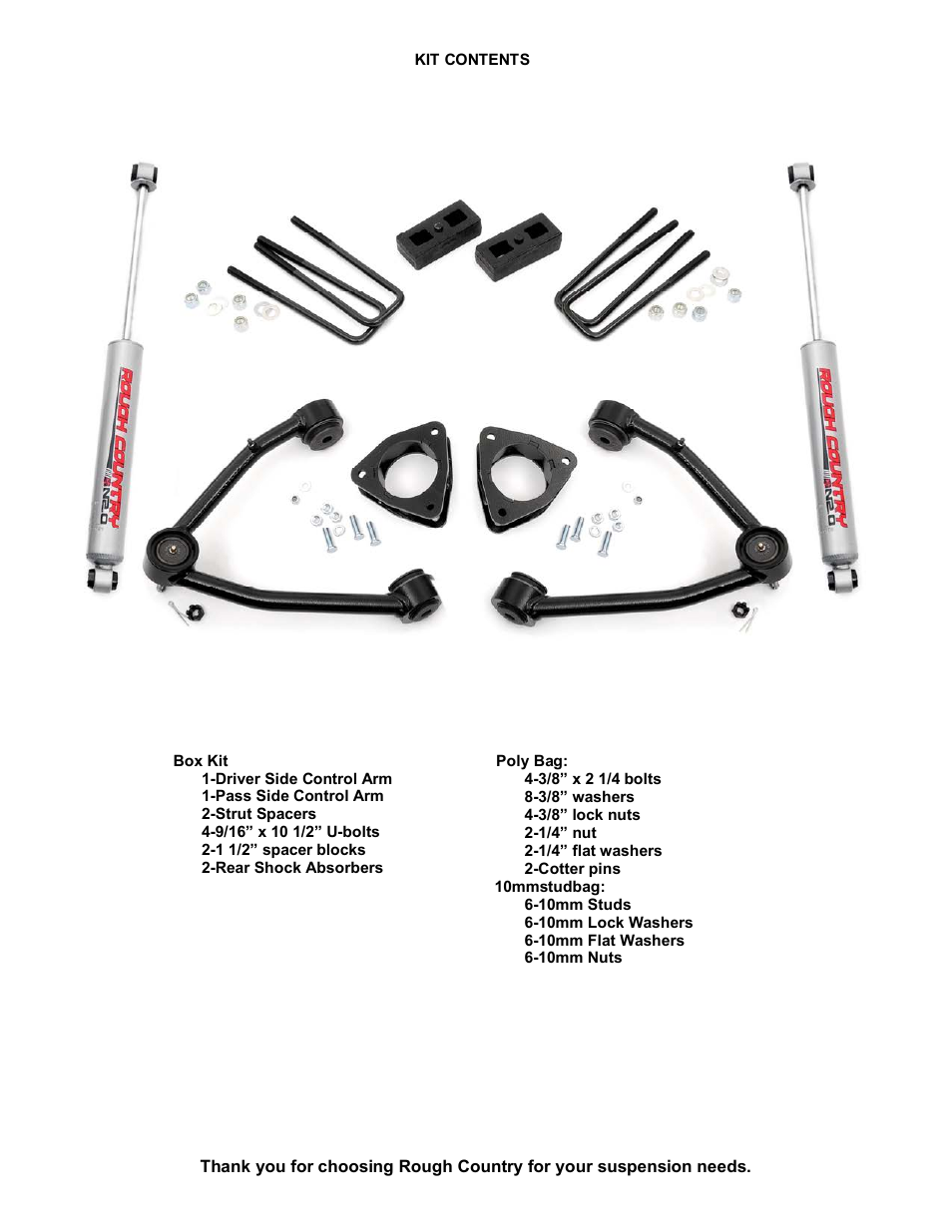 Rough Country 284.20 User Manual | Page 6 / 6