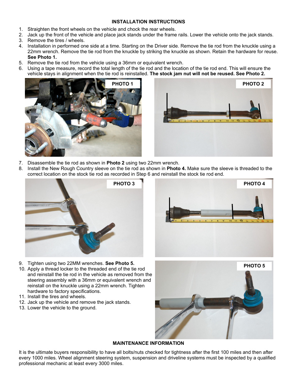 Rough Country 1144 User Manual | Page 2 / 2